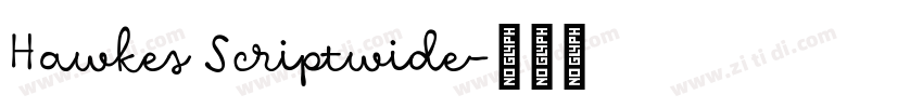 Hawkes Scriptwide字体转换